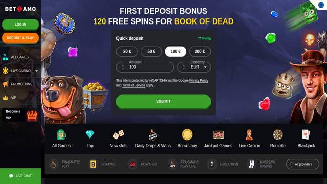 Betamo Casino casino screenshot
