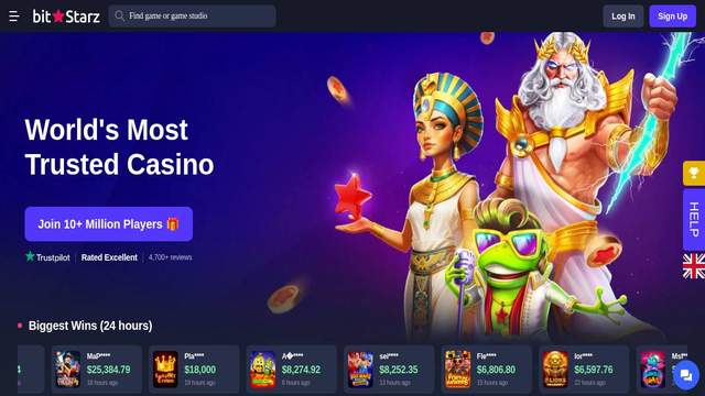 Bitstarz casino screenshot